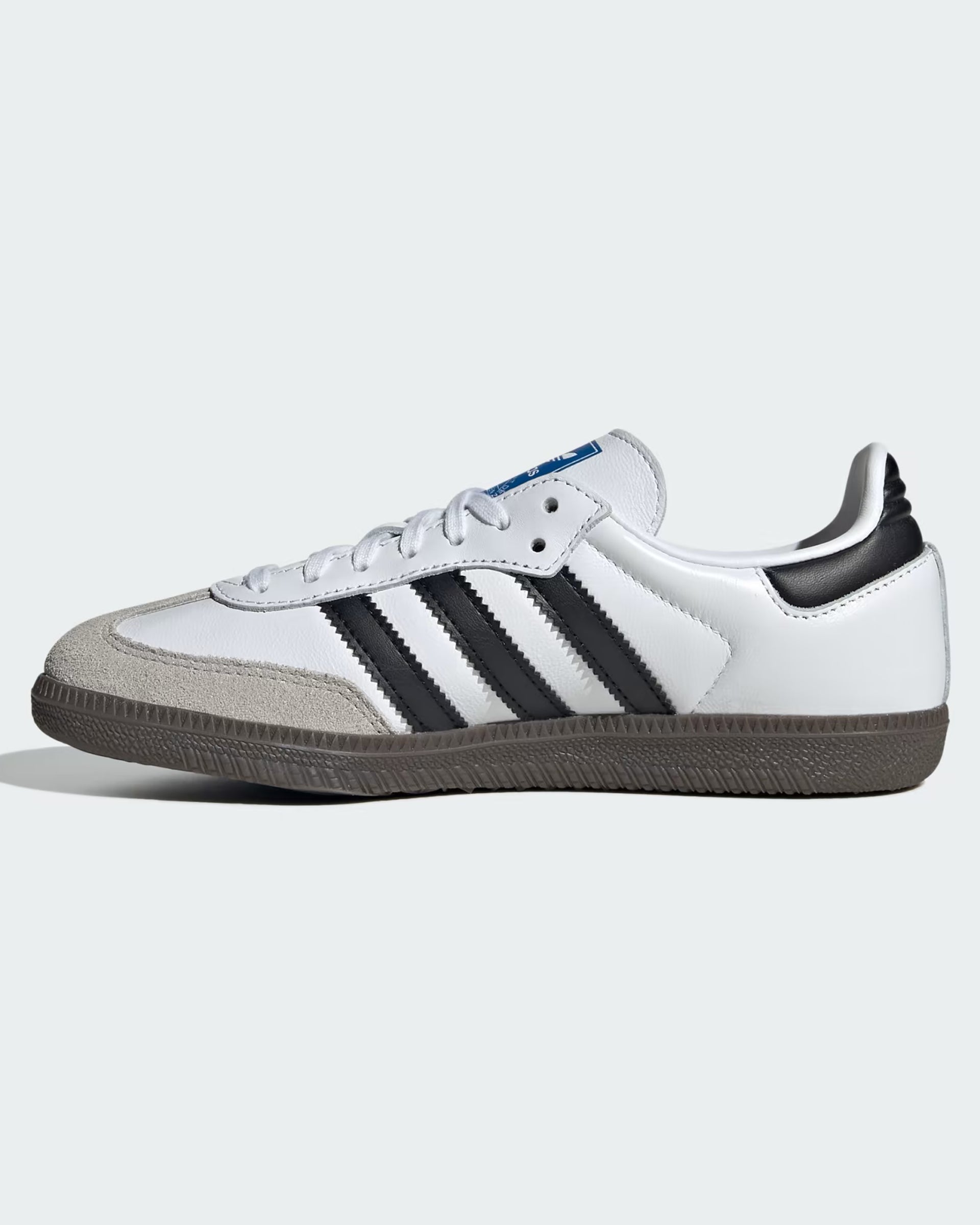 Adidas Kids (8-16) Samba OG Shoes - Cloud White/Core Black/Gum
