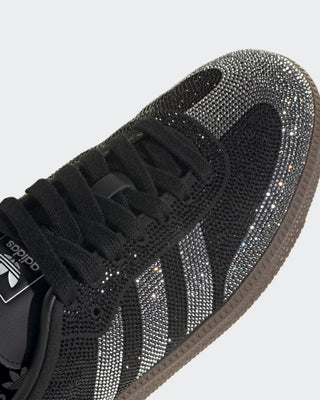 Adidas Women's Samba OG Shoes - Rhinestone Black Silver