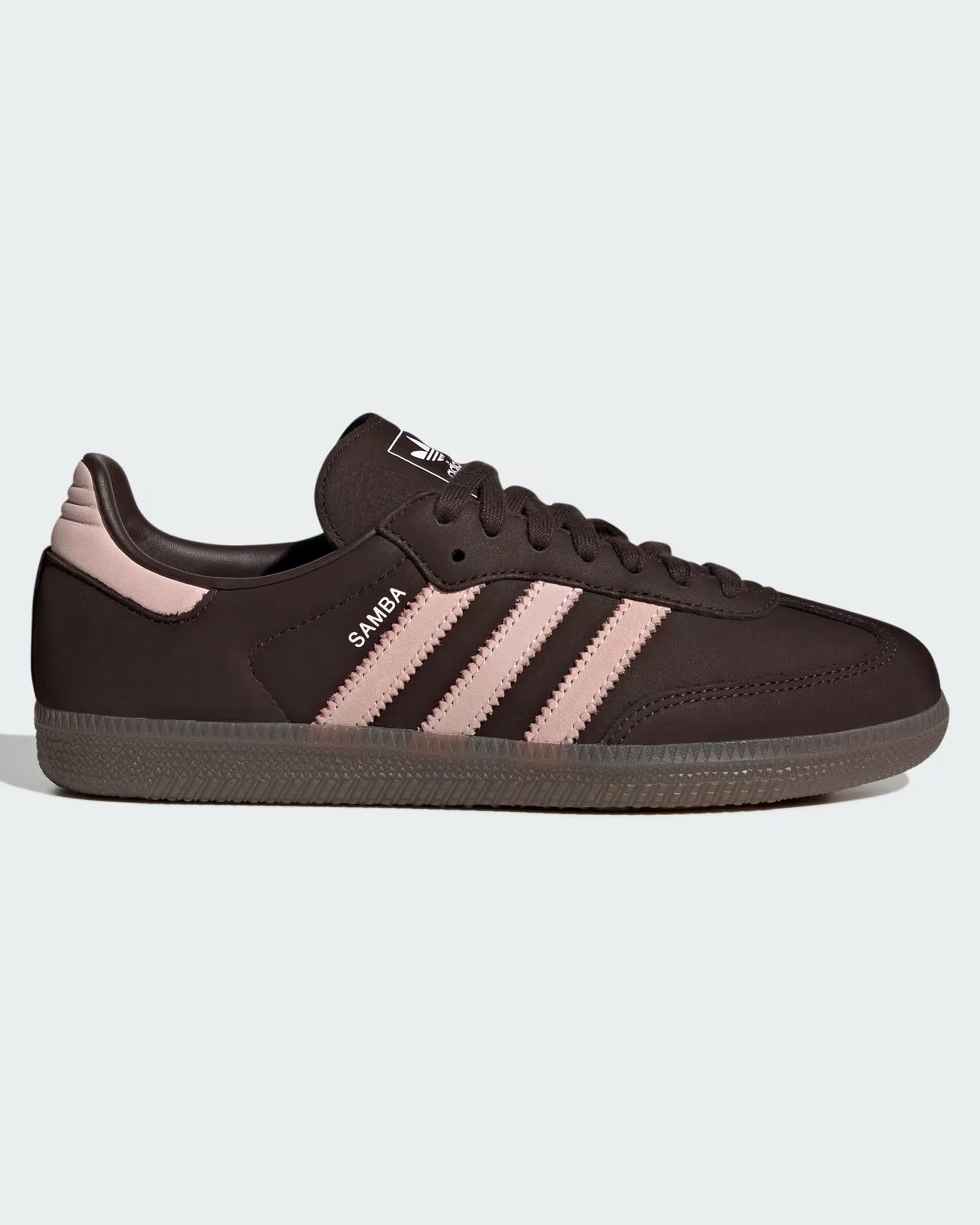 Adidas Women's Samba OG Shoes - Aurora Coffee/Sandy Pink/Cloud White