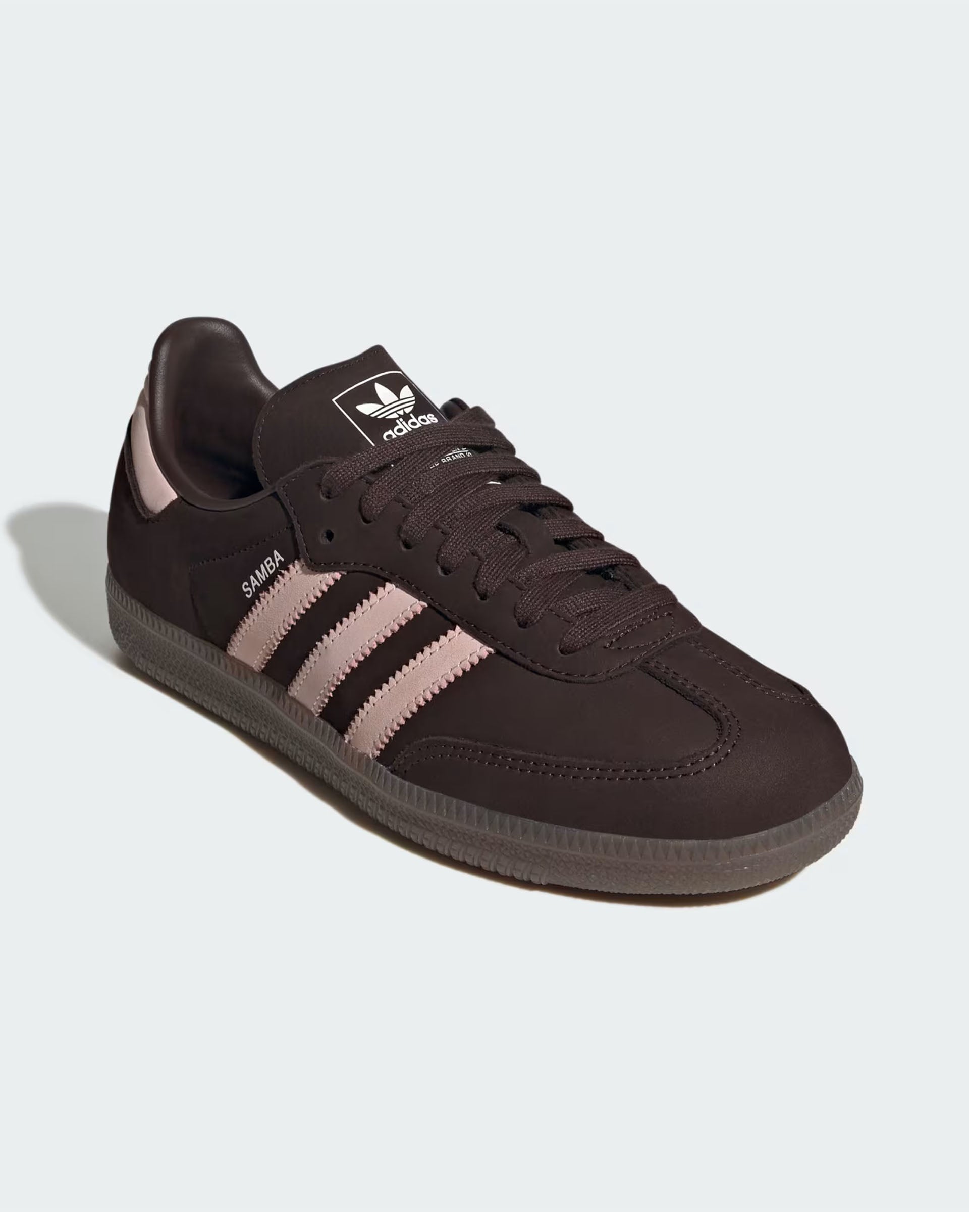 Adidas Women's Samba OG Shoes - Aurora Coffee/Sandy Pink/Cloud White