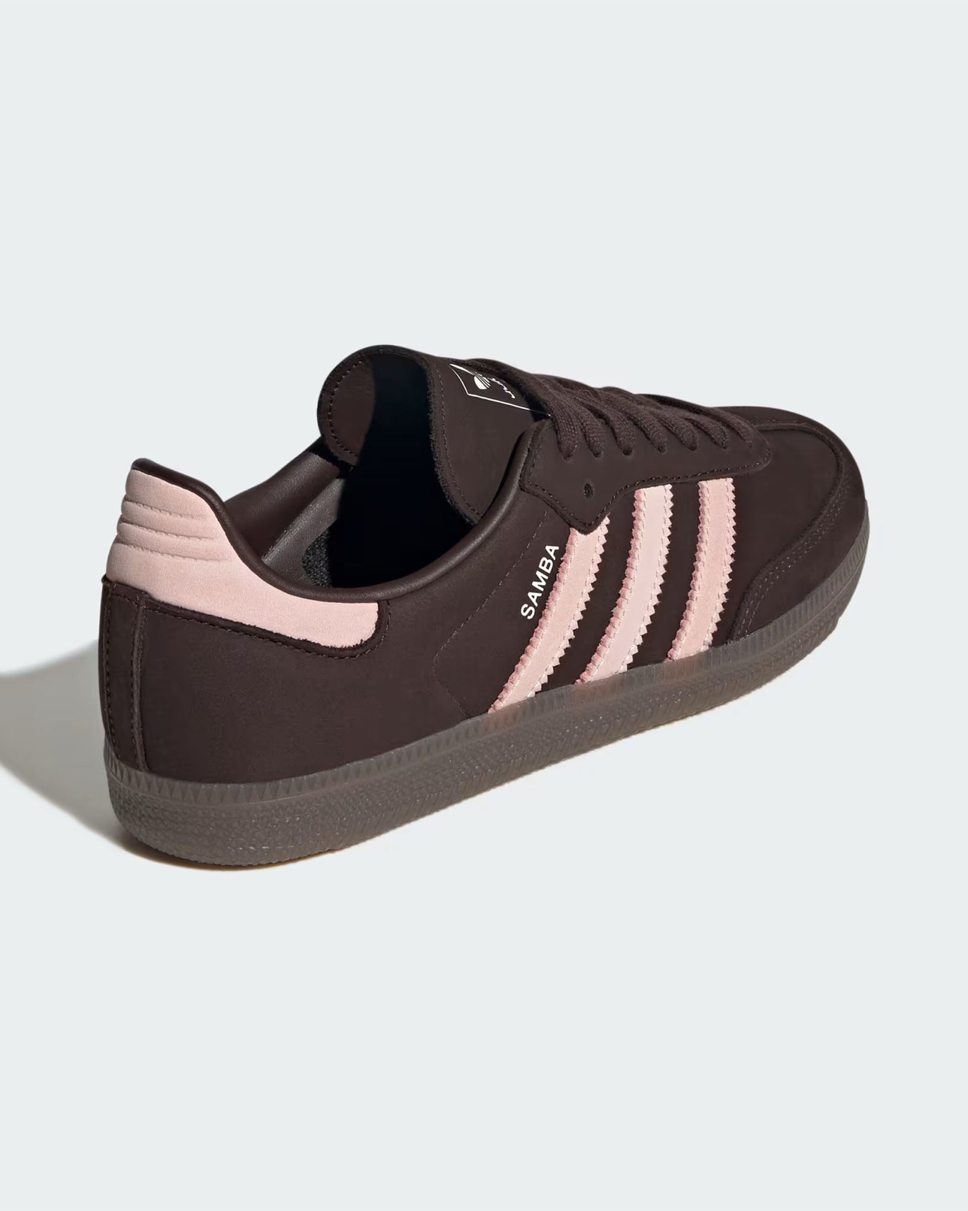 Adidas Women's Samba OG Shoes - Aurora Coffee/Sandy Pink/Cloud White
