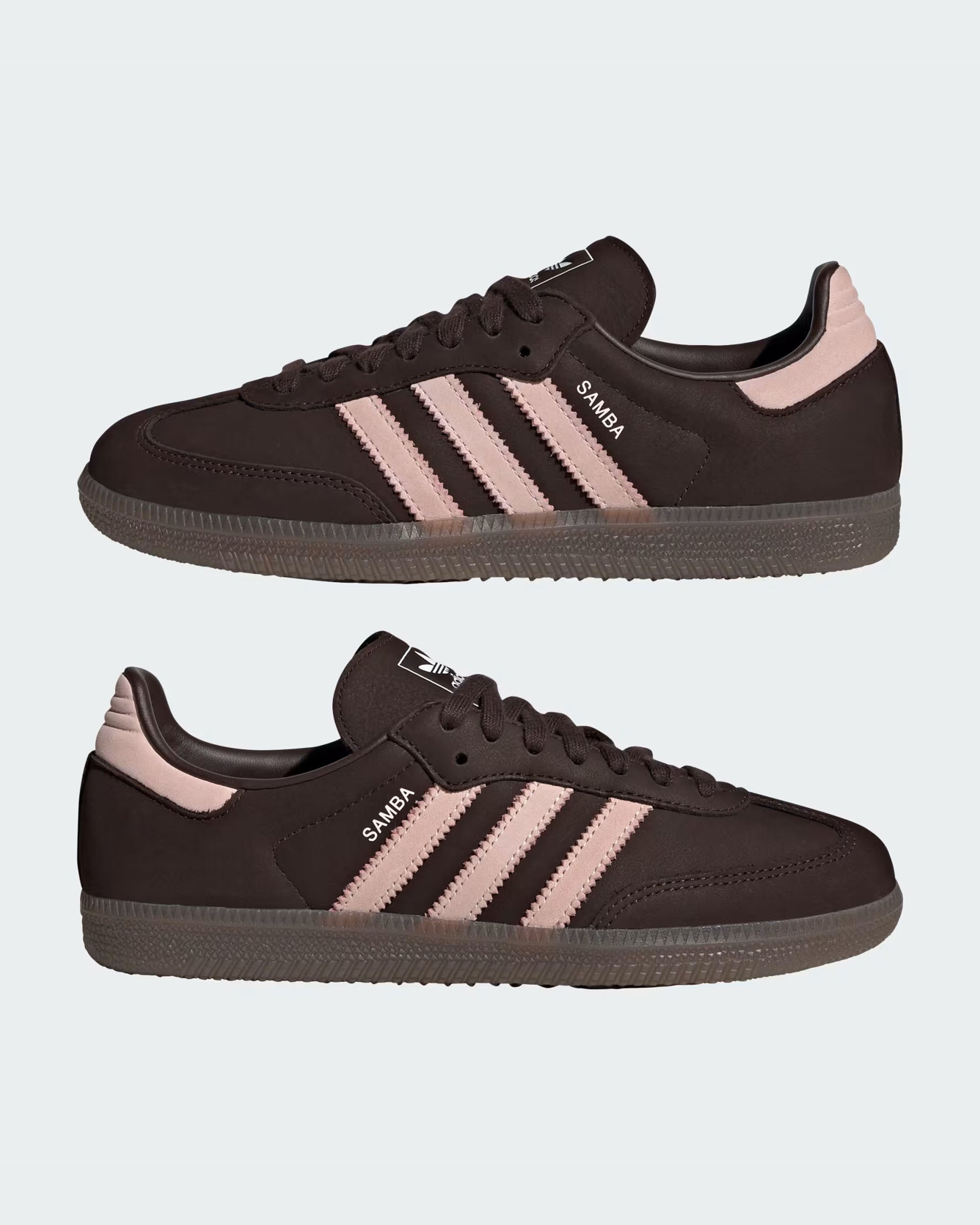 Adidas Women's Samba OG Shoes - Aurora Coffee/Sandy Pink/Cloud White