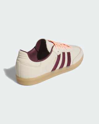 Adidas Women's Samba OG Shoes - Wonder White/Maroon/Frozen Turbo