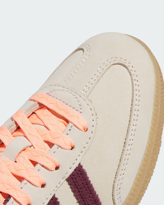 Adidas Women's Samba OG Shoes - Wonder White/Maroon/Frozen Turbo