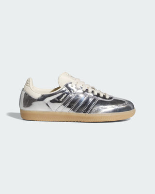 Adidas Women's Samba OG W Shoe - Silver Metallic/Silver Metallic/Gum
