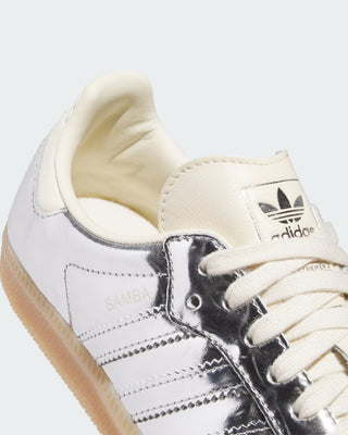 Adidas Women's Samba OG W Shoe - Silver Metallic/Silver Metallic/Gum