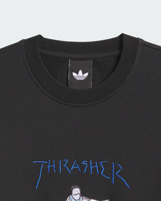 Adidas Argentina x Thrasher Crewneck Sweatshirt - Black