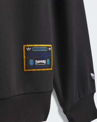 Adidas Argentina x Thrasher Crewneck Sweatshirt - Black