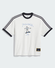 Adidas Thrasher x Argentina Gonz Ringer Short Sleeve T-Shirt - Core White