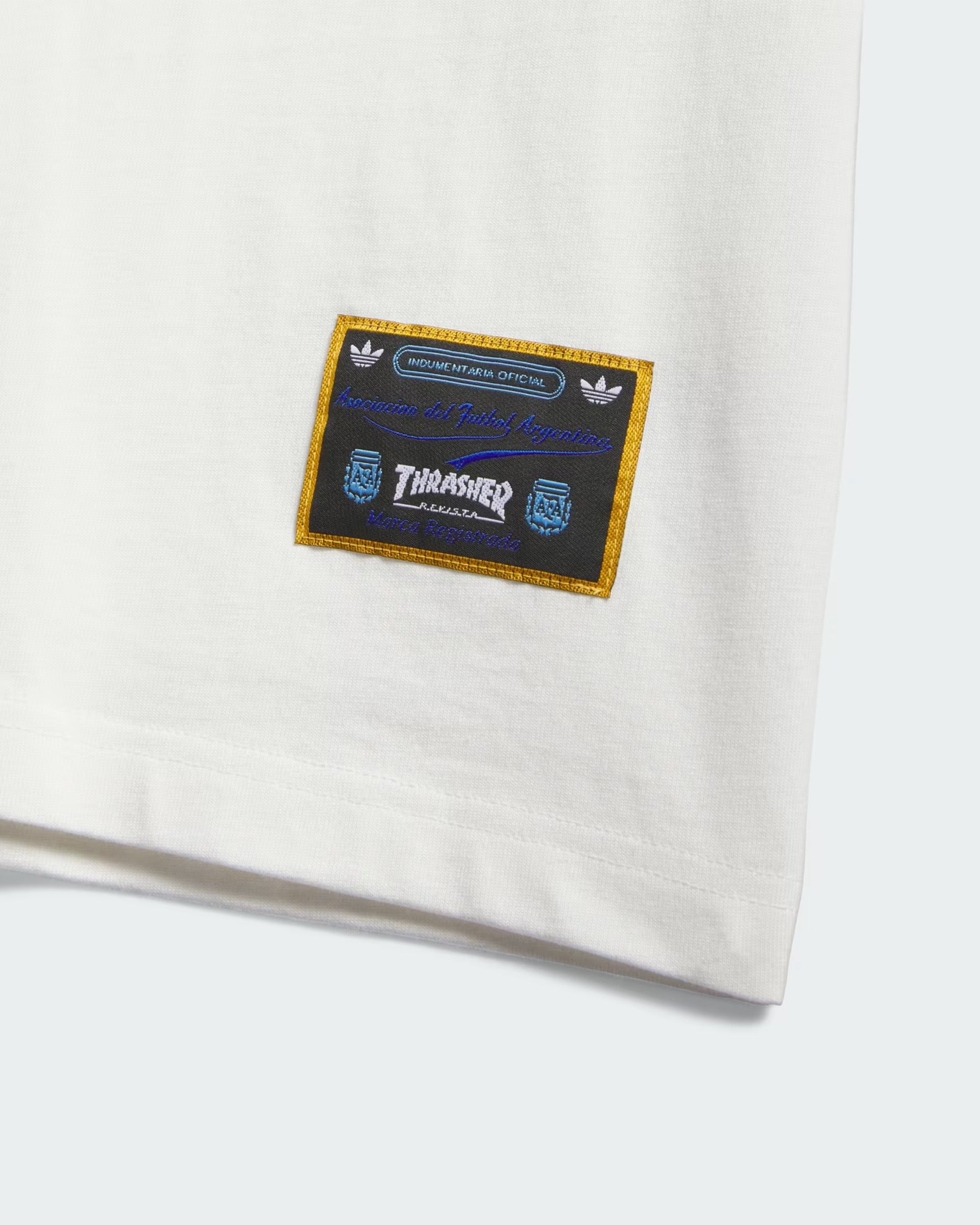 Adidas Thrasher x Argentina Gonz Ringer Short Sleeve T-Shirt - Core White