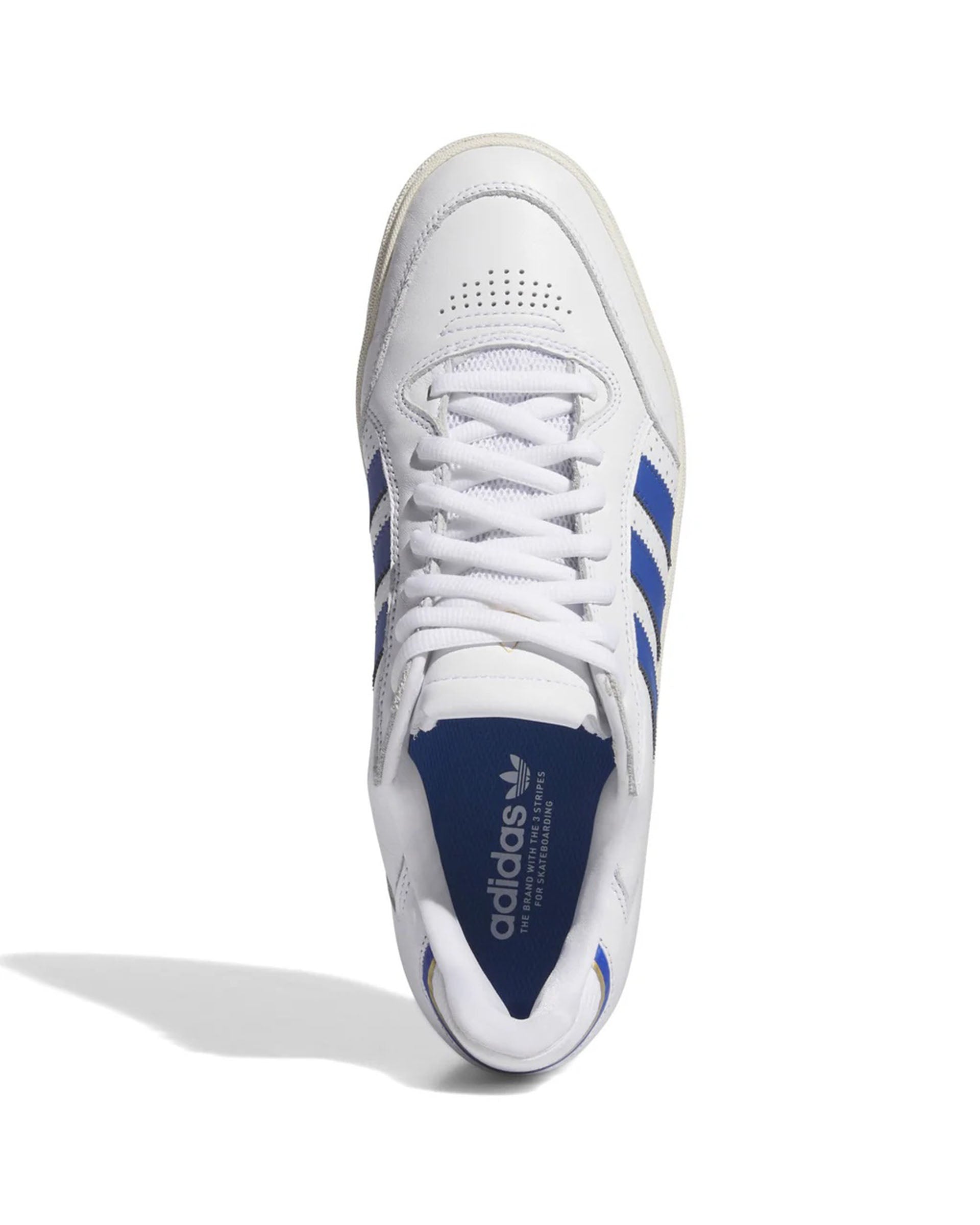 Adidas Tyshawn Low Shoes - Cloud White/Royal Blue/Chalk White