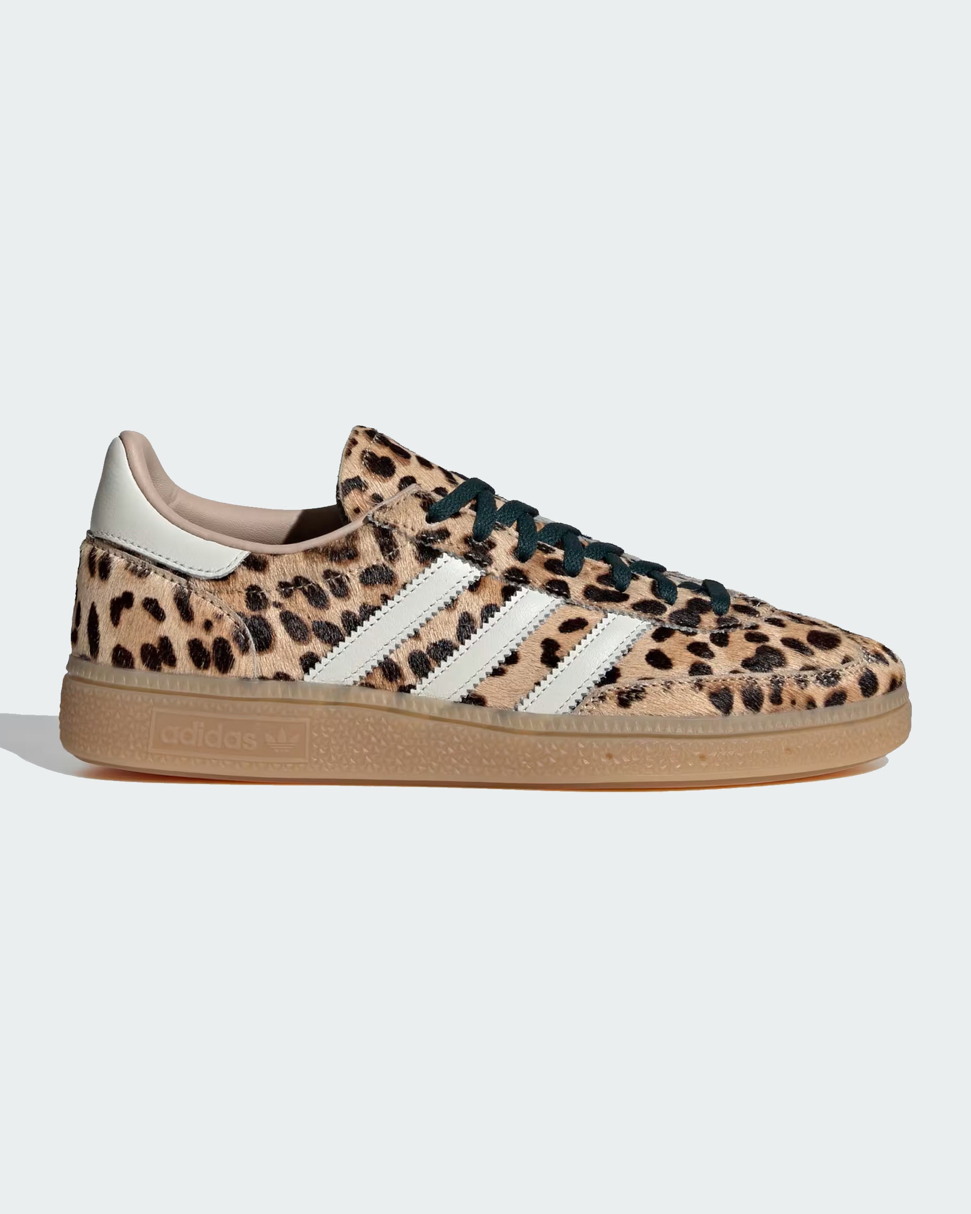 Adidas Women's Leopard Print Handball Spezial Shoes - Magic Beige/Ivory/Aurora Ivy