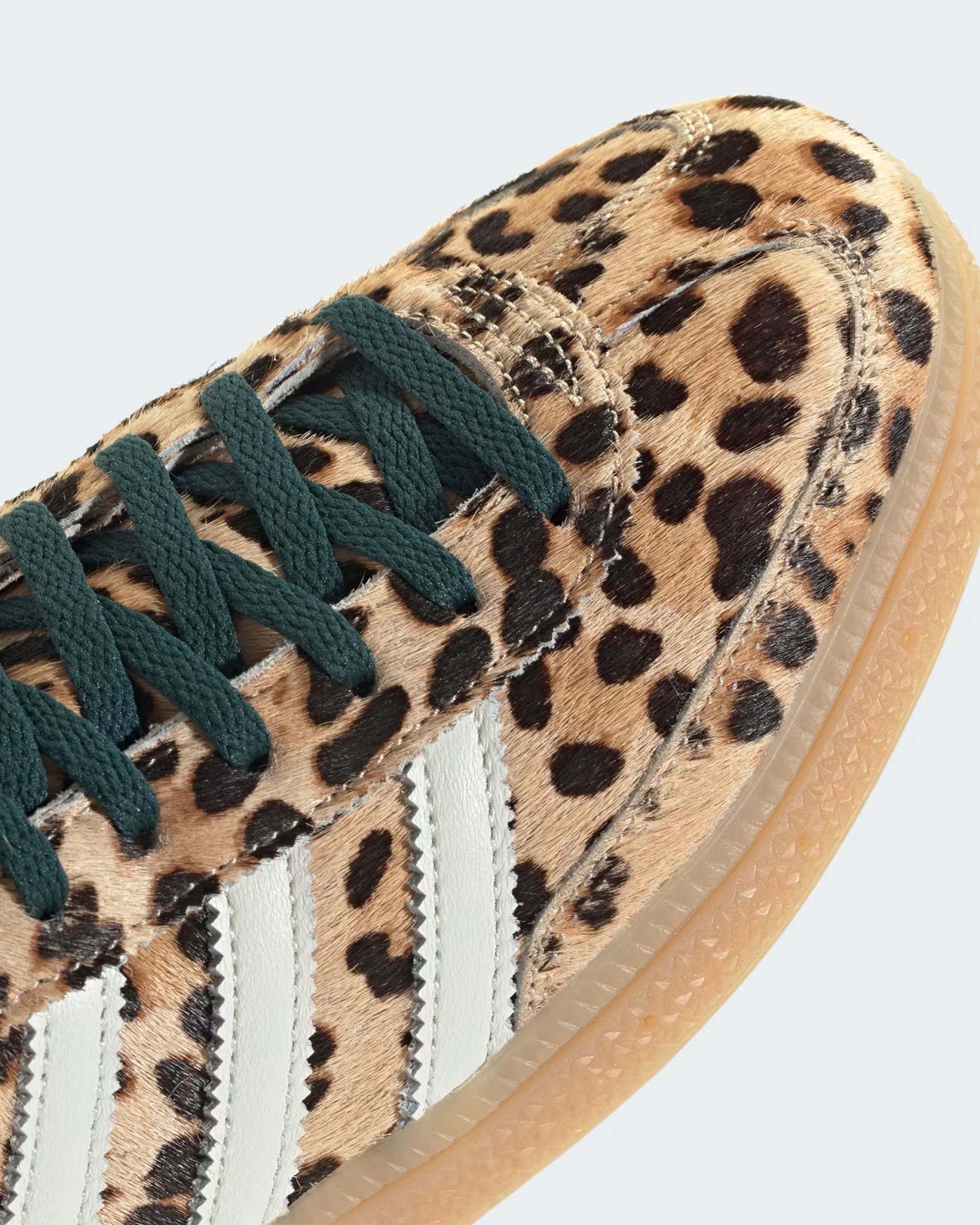 Adidas Women's Leopard Print Handball Spezial Shoes - Magic Beige/Ivory/Aurora Ivy