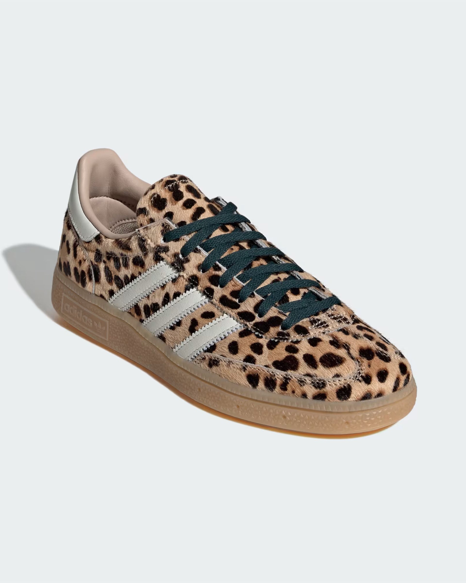 Adidas Women's Leopard Print Handball Spezial Shoes - Magic Beige/Ivory/Aurora Ivy