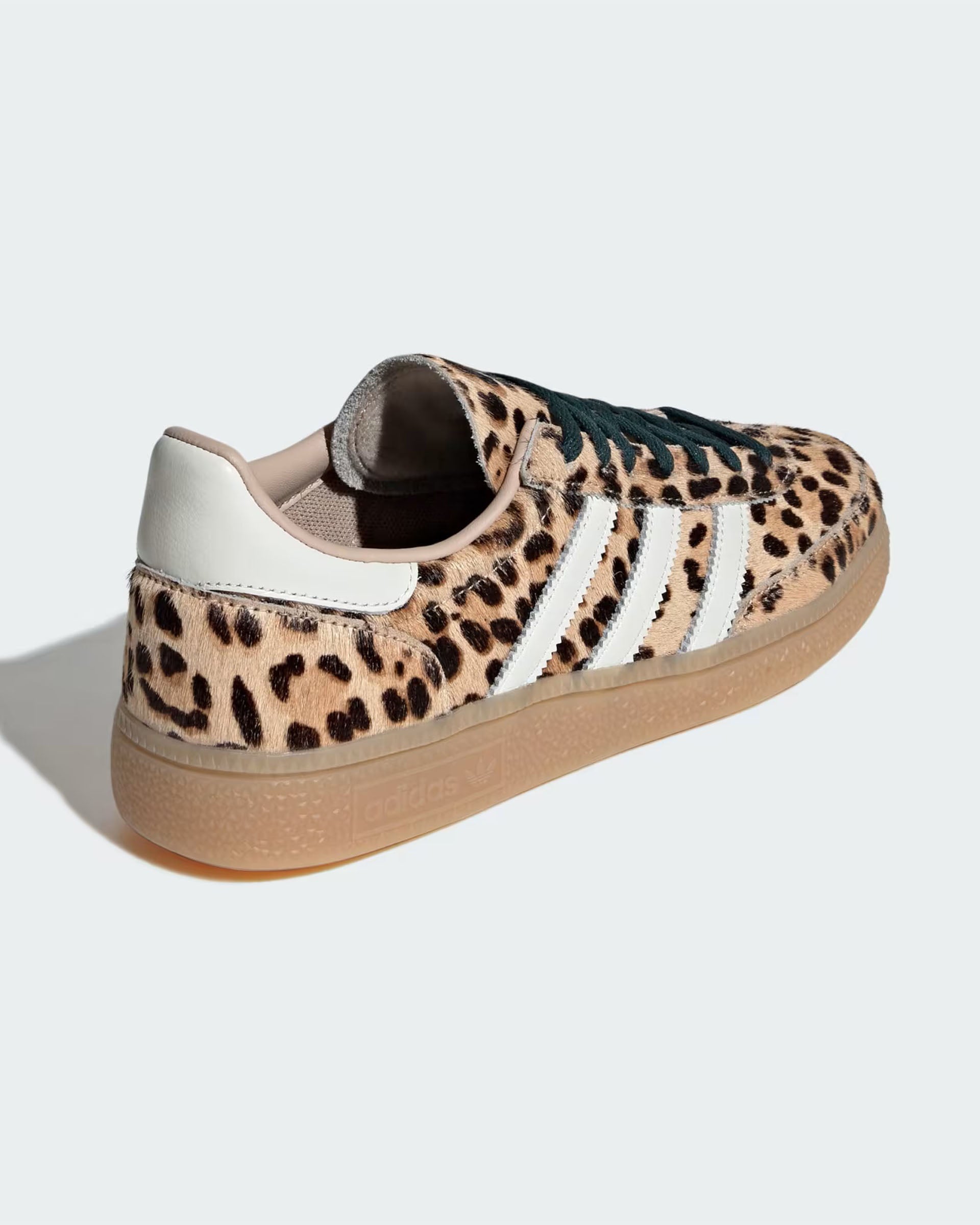 Adidas Women's Leopard Print Handball Spezial Shoes - Magic Beige/Ivory/Aurora Ivy