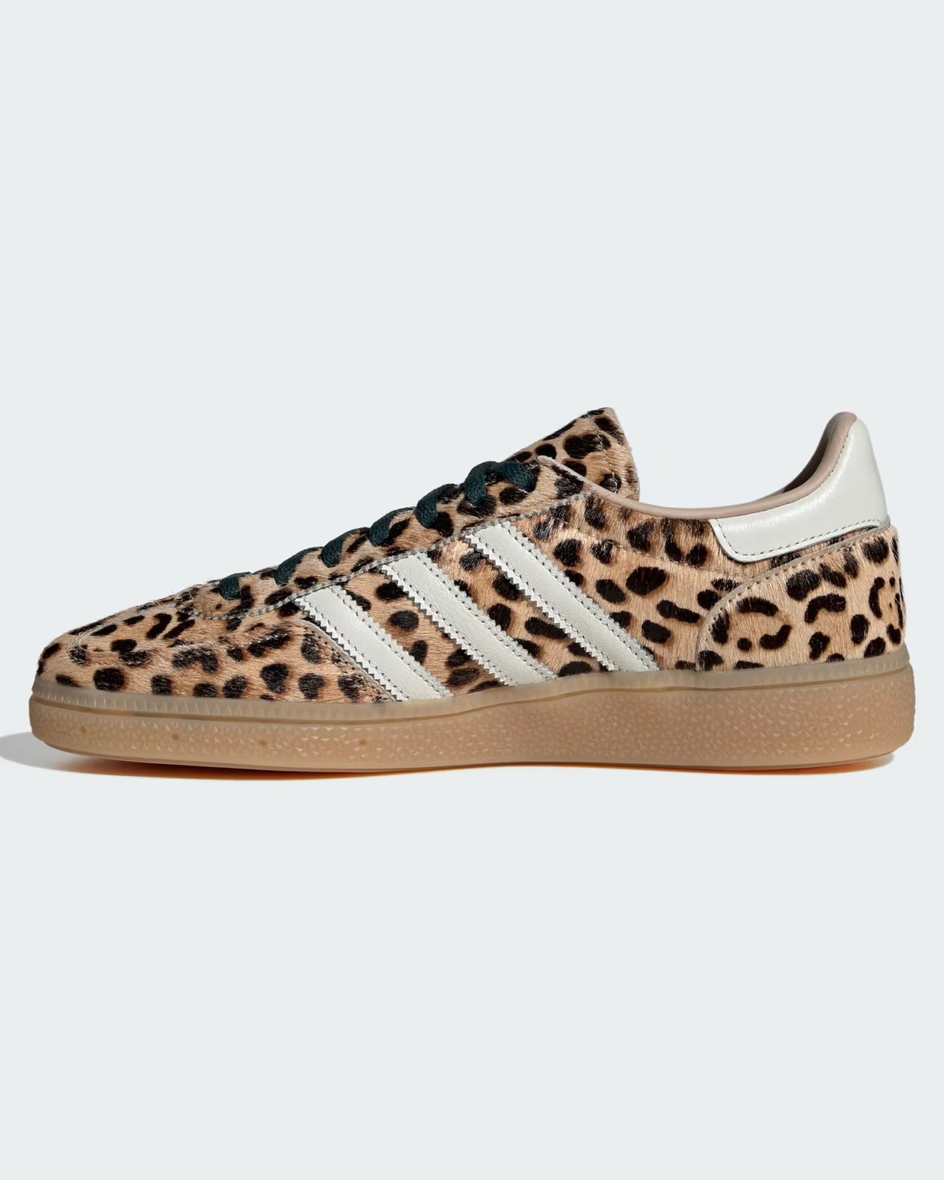 Adidas Women's Leopard Print Handball Spezial Shoes - Magic Beige/Ivory/Aurora Ivy