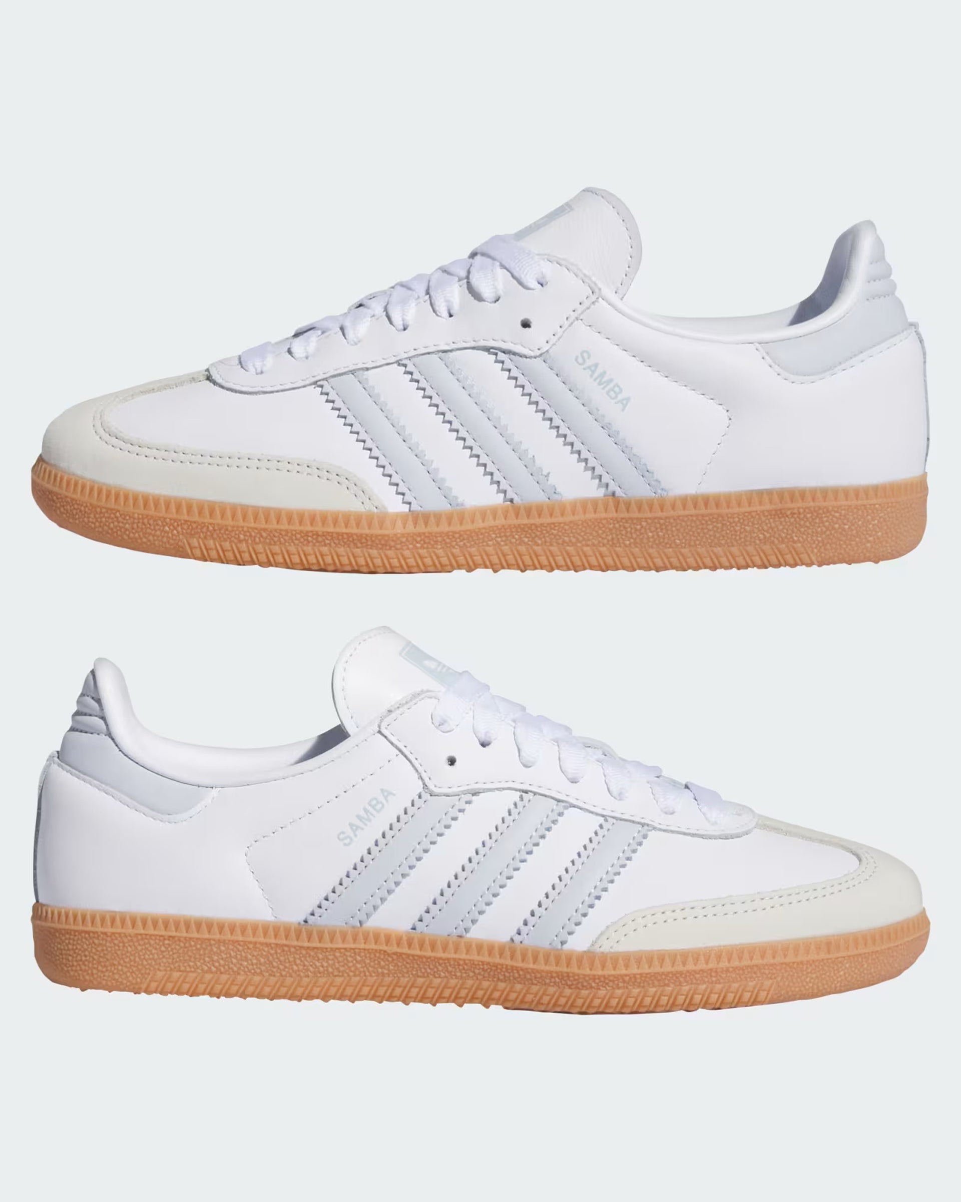 Adidas Women's Samba OG Shoes - Cloud White/Halo Blue/Off White