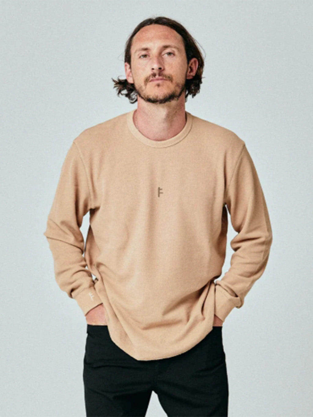 Former Men's AG Colorless Waffle Thermal Long Sleeve T-Shirt