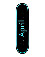 April Skateboards OG Logo Blue Black 8.75" Deck
