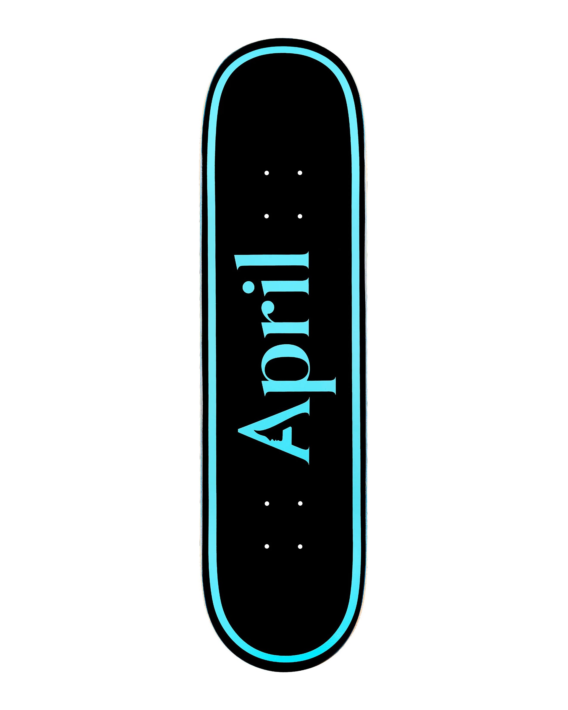 April Skateboards OG Logo Blue Black 8.75" Deck