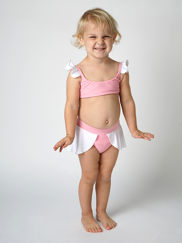 J.S Swim Girl's (2-7) Bella Swim Set - Aurora