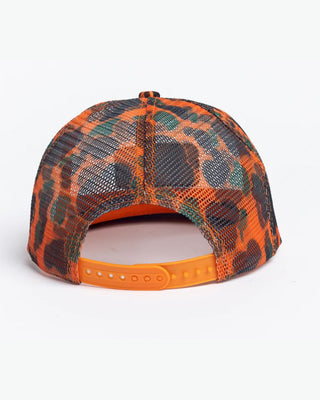 Autumn Camo Trucker Hat - Orange