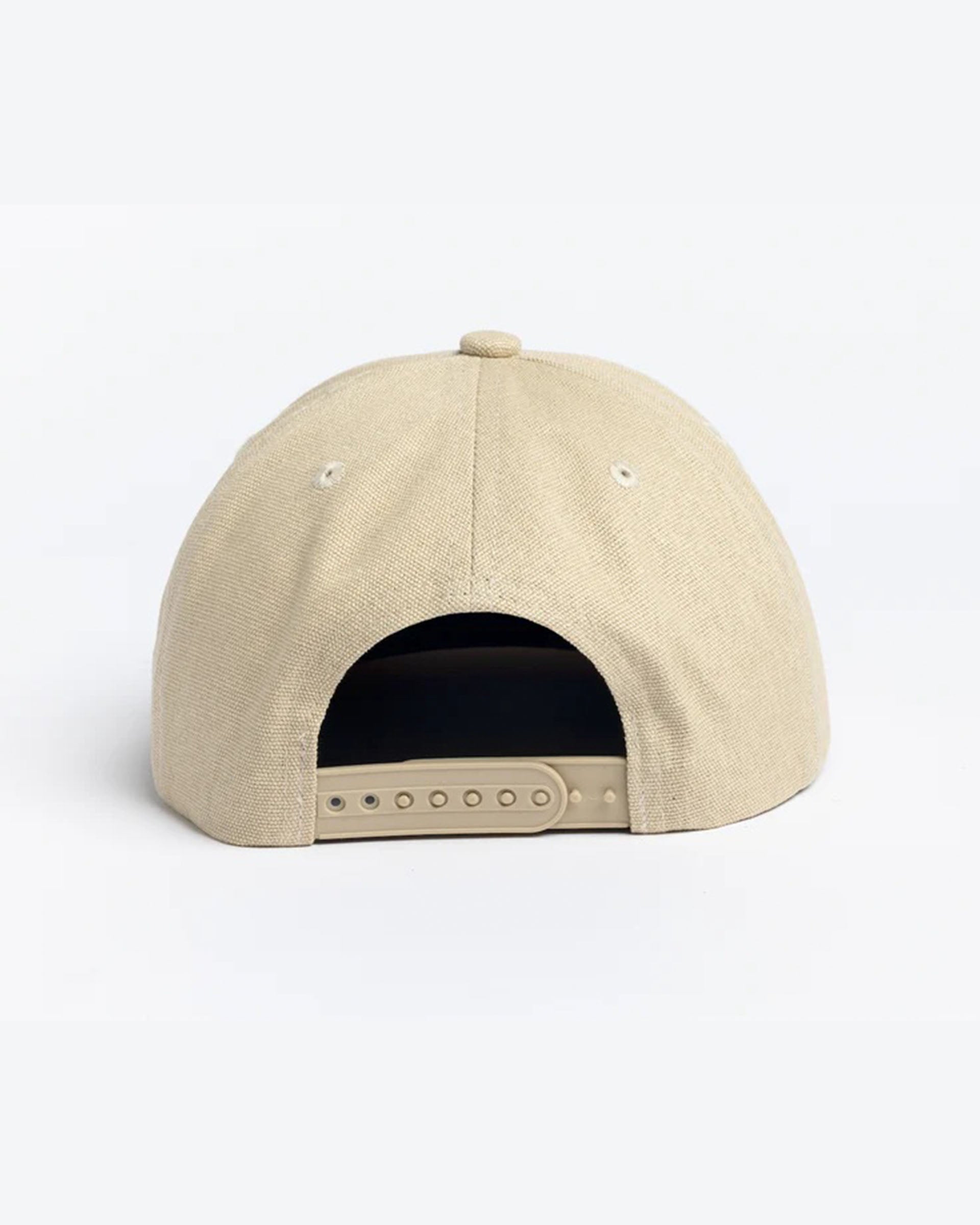 Autumn Canvas 5 Panel Snapback Hat - Natural