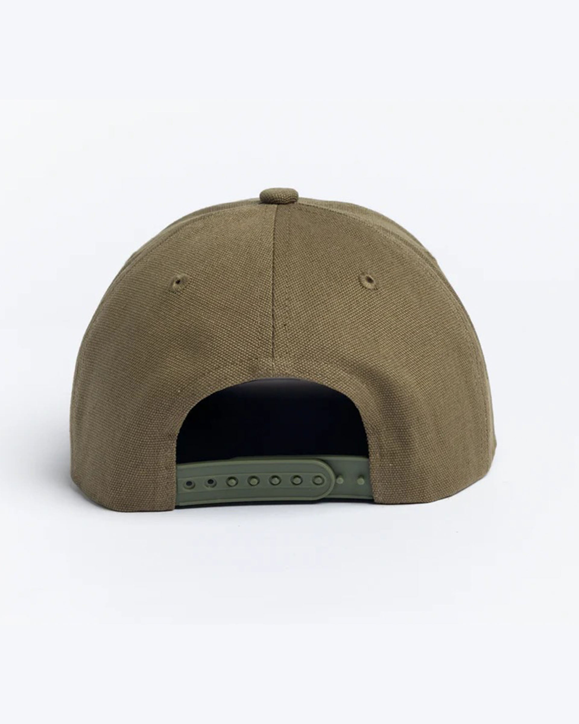 Autumn Canvas 5 Panel Snapback Hat - Olive