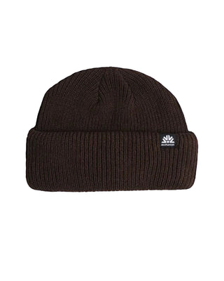 Autumn Double Roll Beanie - Chocolate