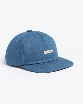 Autumn Mixed 5 Panel Snapback Hat - Denim