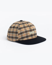 Autumn Mixed 5 Panel Snapback Hat - Plaid