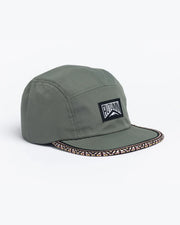 Autumn Ripstop 5 Panel Camp Cap - Slate Green
