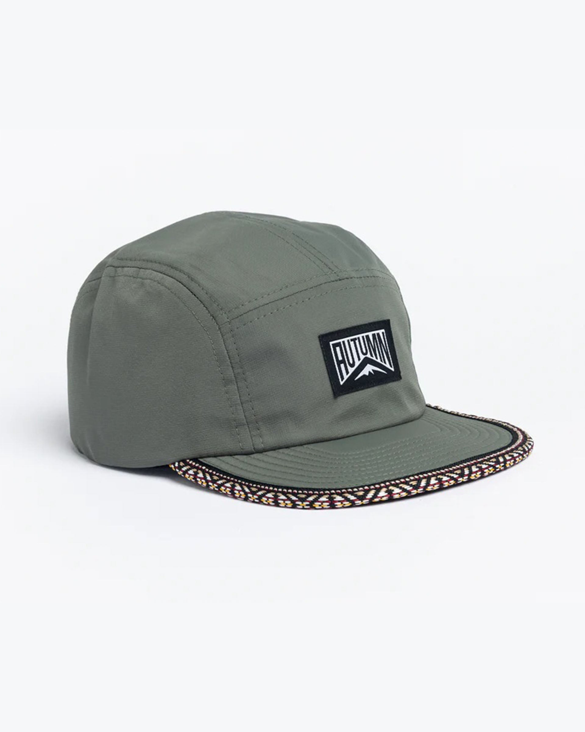 Autumn Ripstop 5 Panel Camp Cap - Slate Green