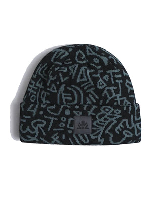 Autumn Soul Camo Beanie - Black