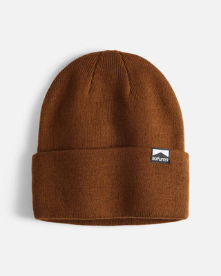 Autumn Surplus Solid Beanie - Brown