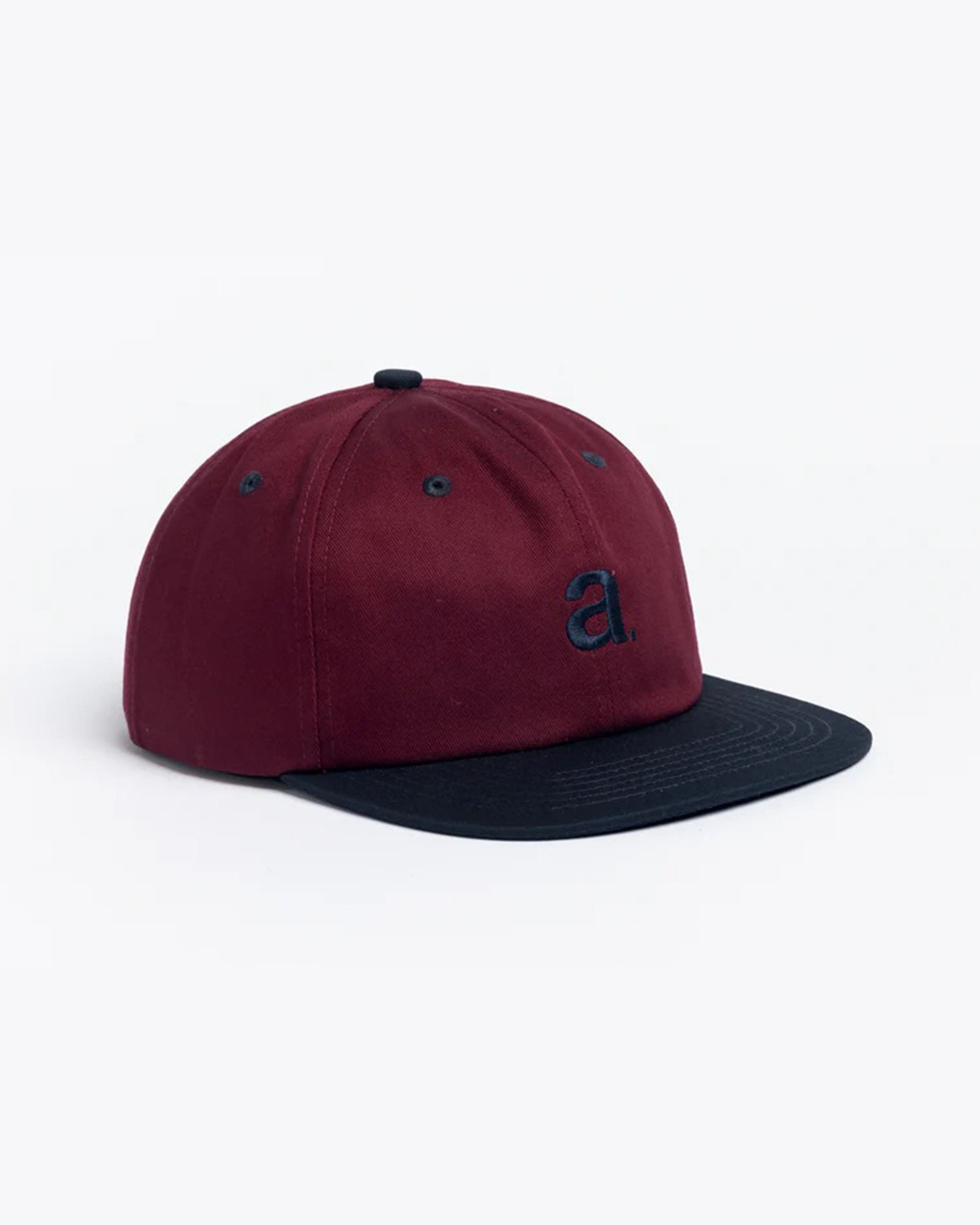 Autumn Twill 6 Panel Snapback - Burgundy