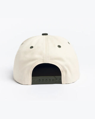 Autumn Twill 6 Panel Snapback - Natural