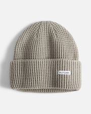 Autumn Waffle Beanie - Stone