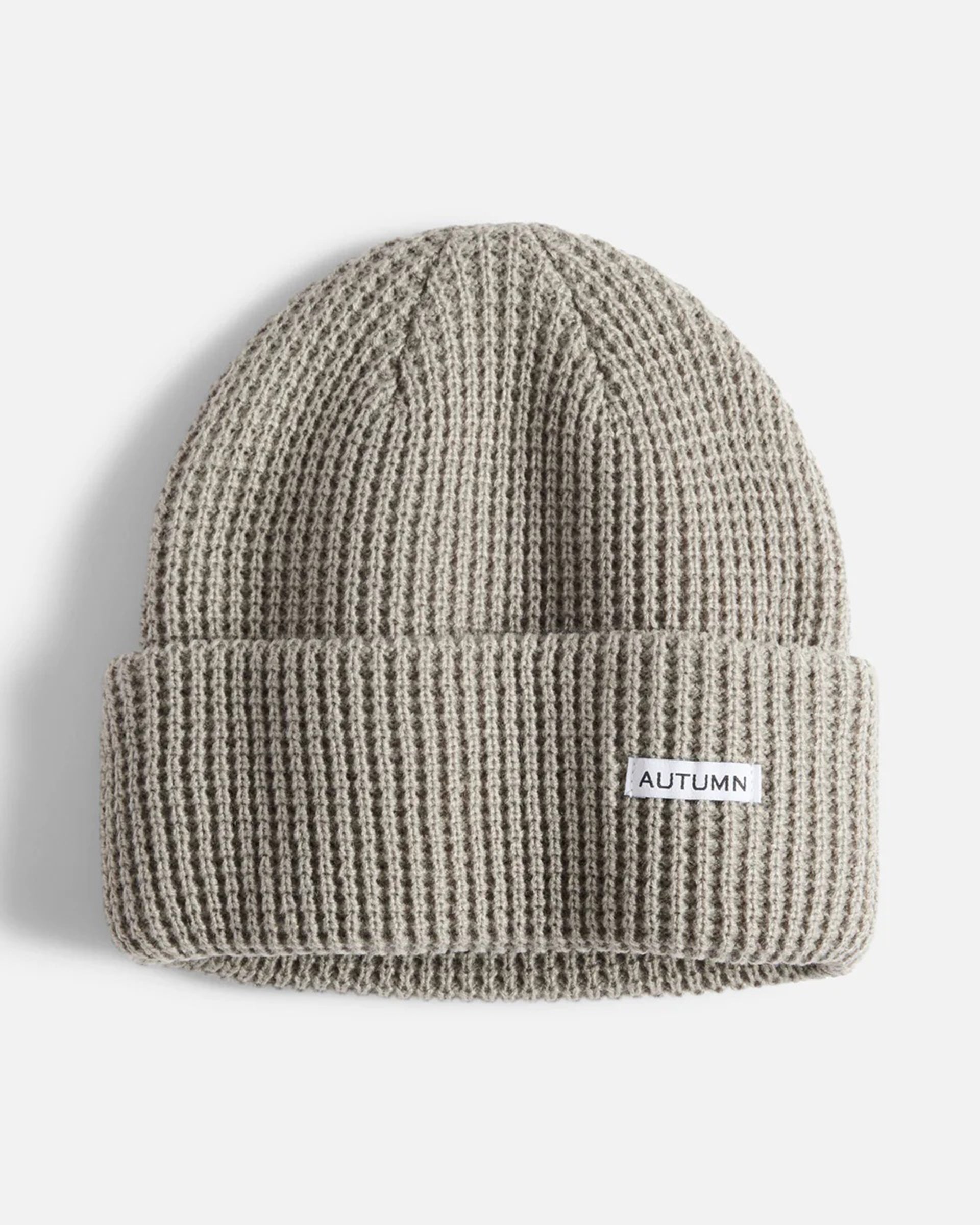 Autumn Waffle Beanie - Stone