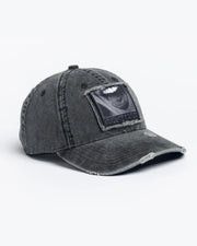 Corduroy Washed 6 Panel Hat - Black