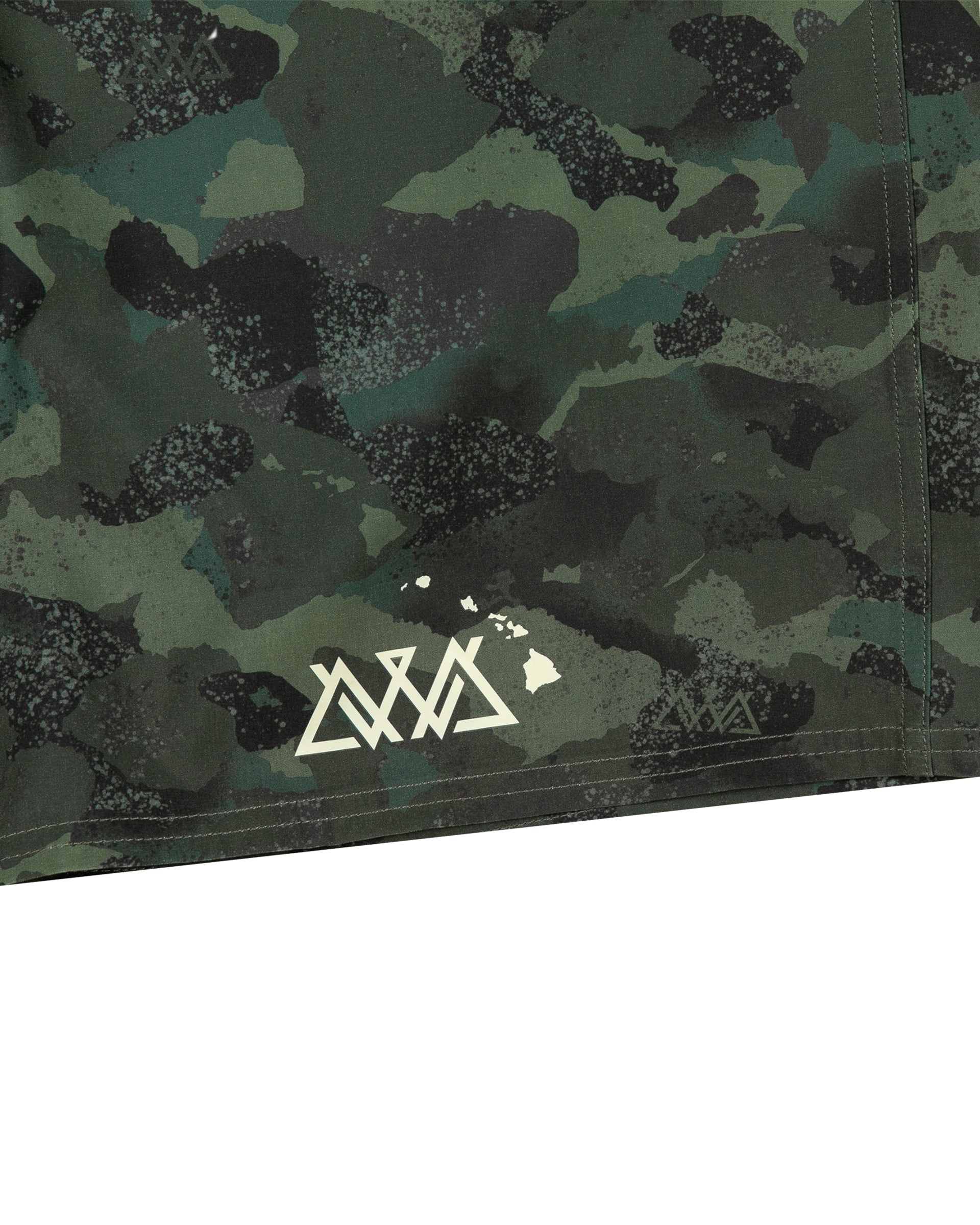 AVVA Aloha Camo 19" Boardshorts - Army