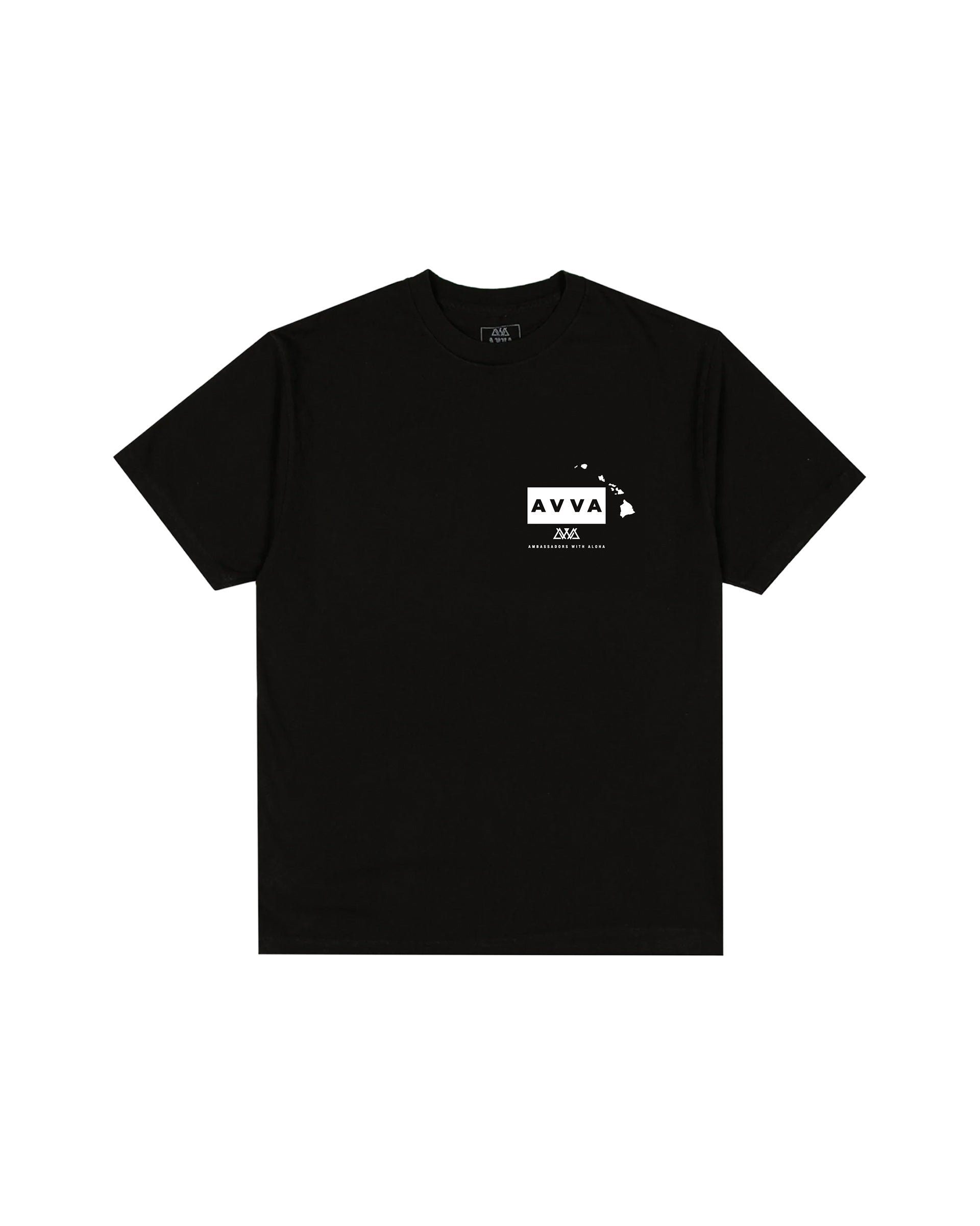 AVVA Aloha Camo Box Short Sleeve T-Shirt - Black