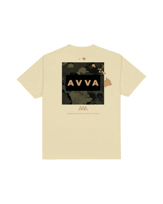 AVVA Aloha Camo Box Short Sleeve T-Shirt - Natural