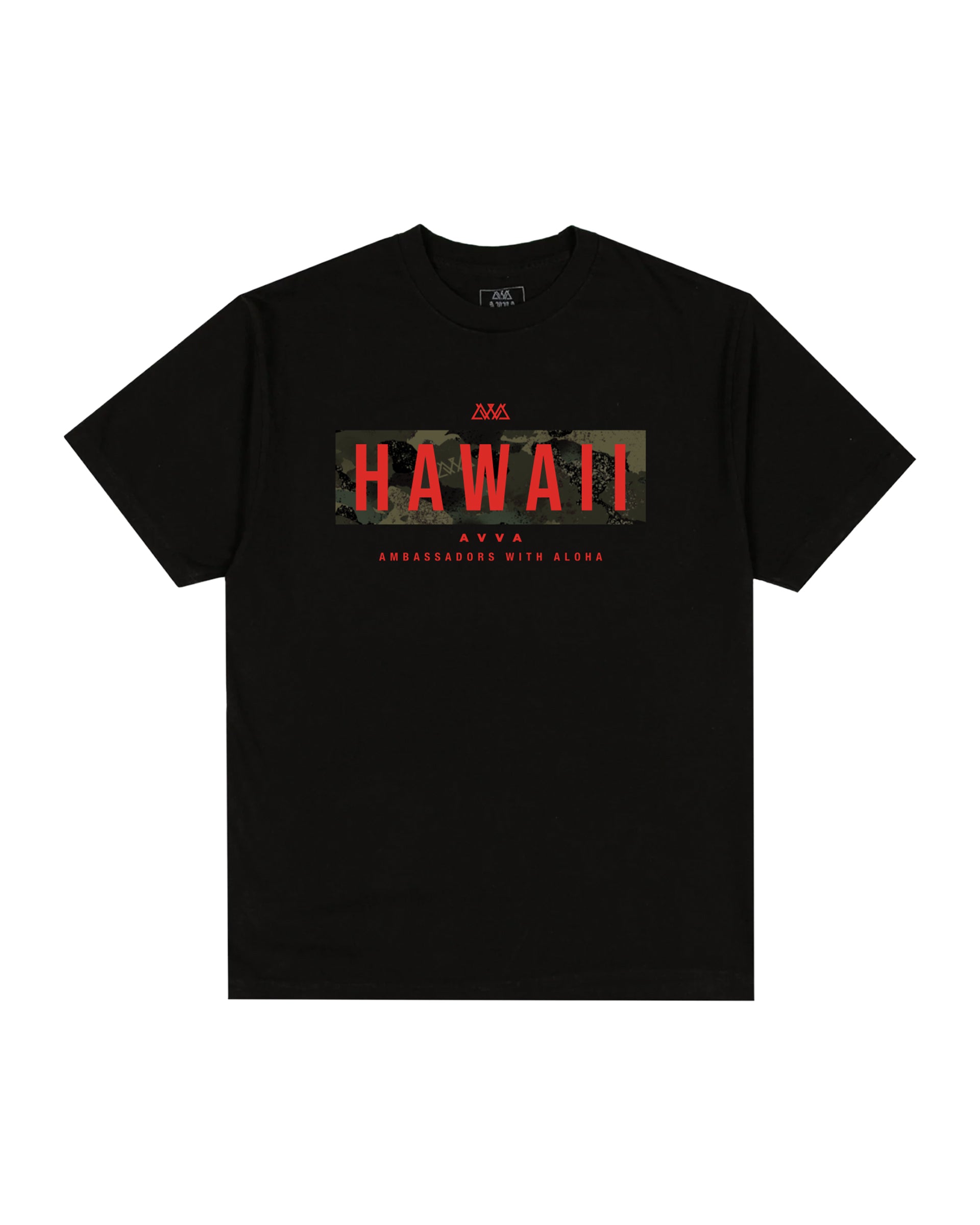 AVVA Camo Bar Short Sleeve T-Shirt - Black