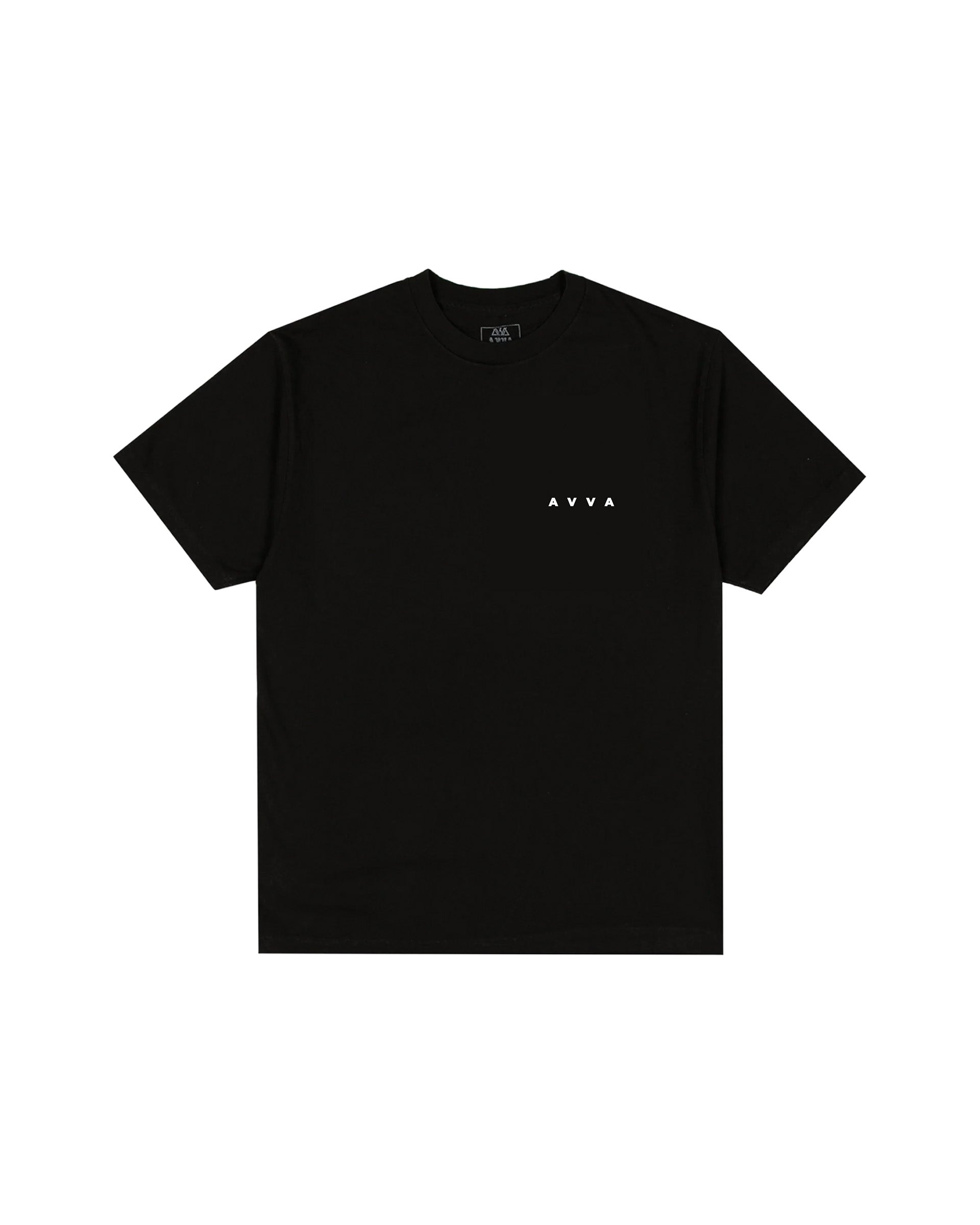 AVVA Circle A Logo Short Sleeve T-Shirt - Black