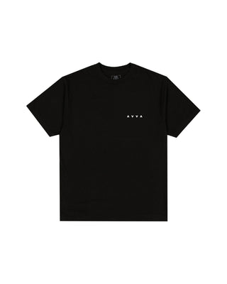 AVVA Circle A Logo Short Sleeve T-Shirt - Black