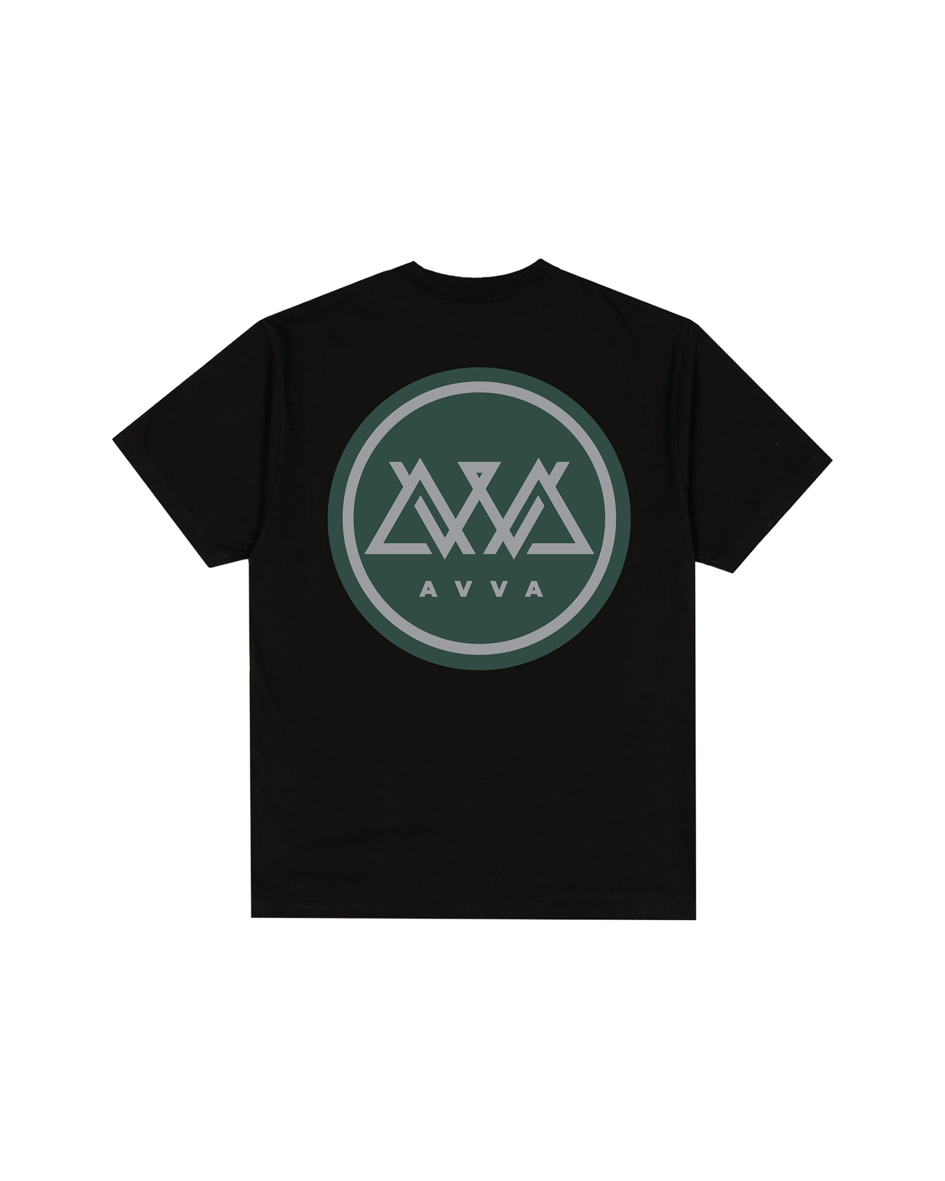 AVVA Circle A Logo Short Sleeve T-Shirt - Black