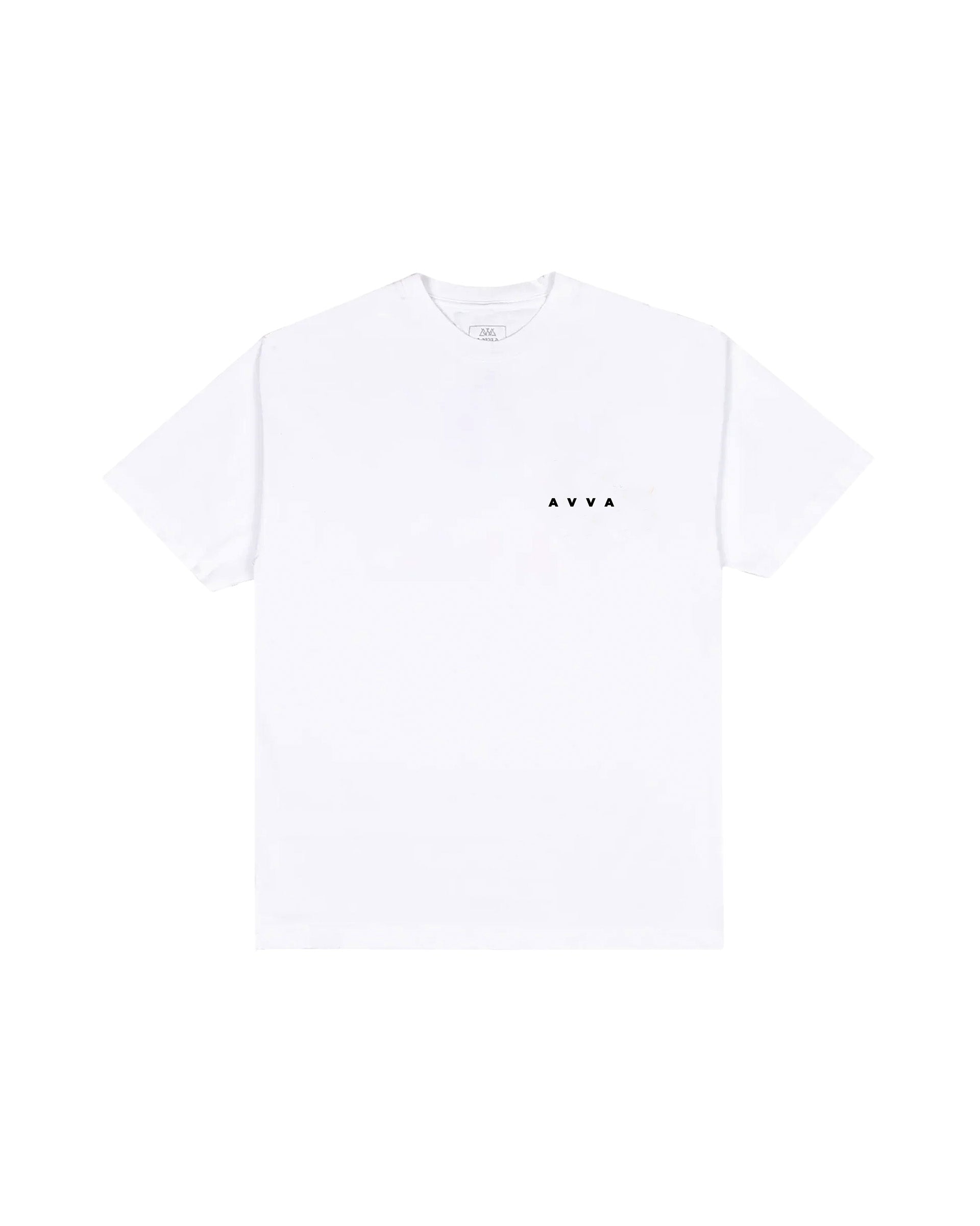 AVVA Circle A Logo Short Sleeve T-Shirt - White