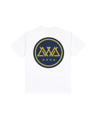 AVVA Circle A Logo Short Sleeve T-Shirt - White