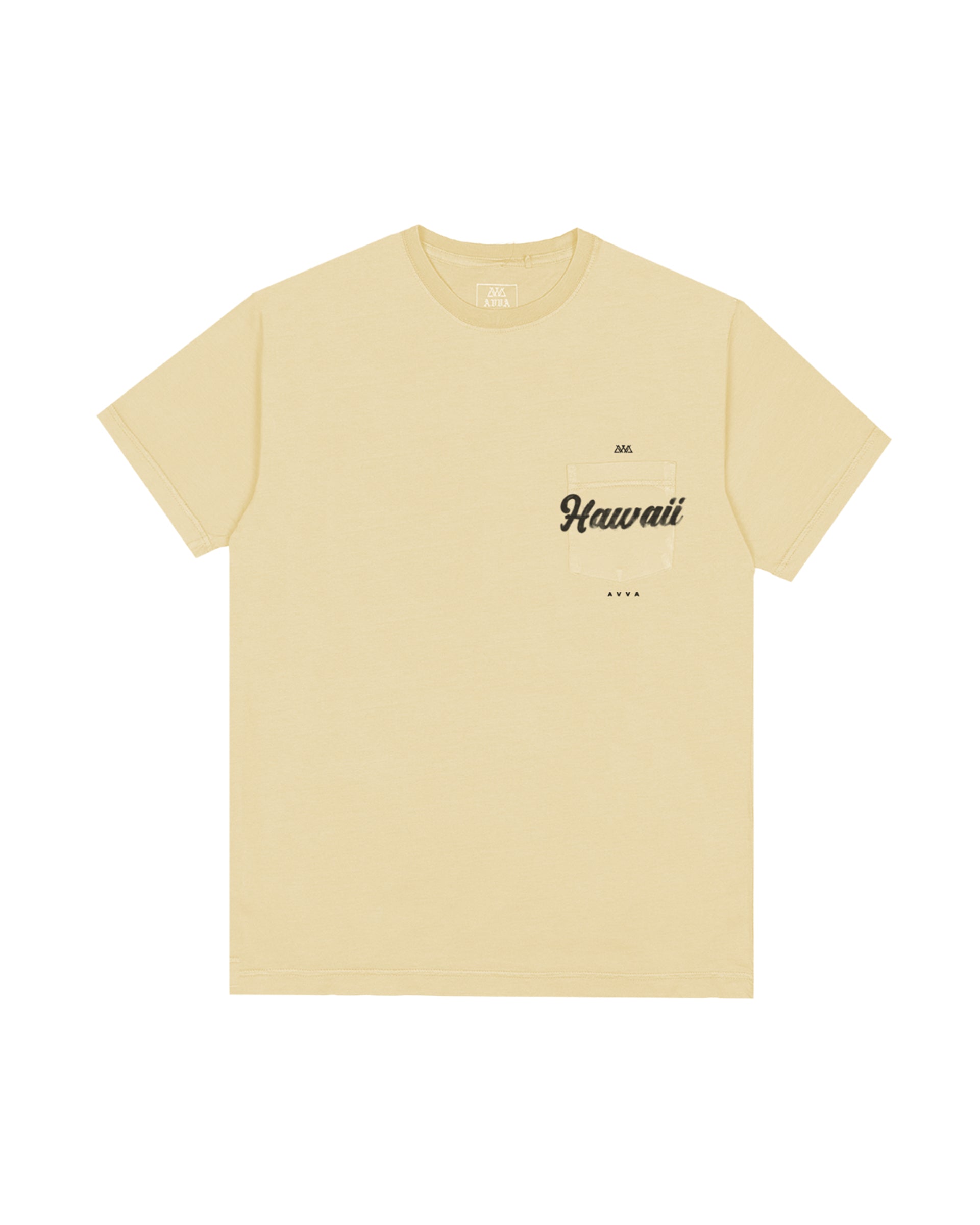 AVVA Hawaii Flag Short Sleeve T-Shirt - Faded Yellow